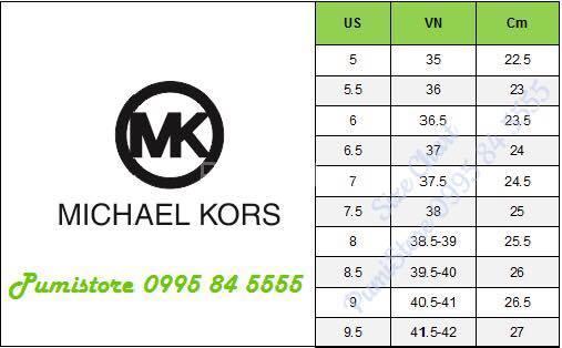 Michael Kors Size chart