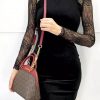 Túi Michael Kors Emmy Dome Brown cherry