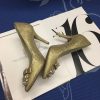 Giay Michael Kors Flex Mid Pump Gold Glitter