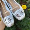 Giay Michael Kors Silver Metallic Leather