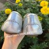 Giay Michael Kors Silver Metallic Saffiano
