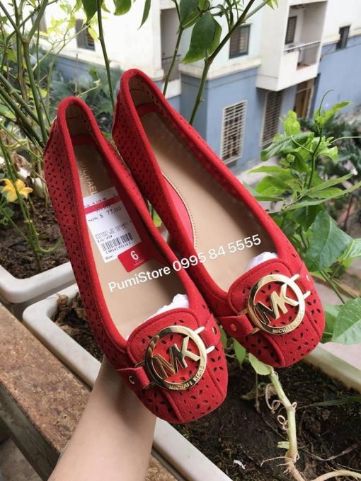 Giay Michael Kors Red suede