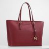 Tui Michael Kors Jet Set Travel Top Zip Tote Mulberry