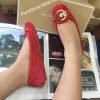 Giay Michael Kors Fulton red suede