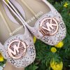 Giay Michael Kors Soft Pink Lasered
