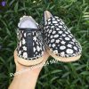 Giay COACH Flat Espadrille Black/Chalk Floral Canvas