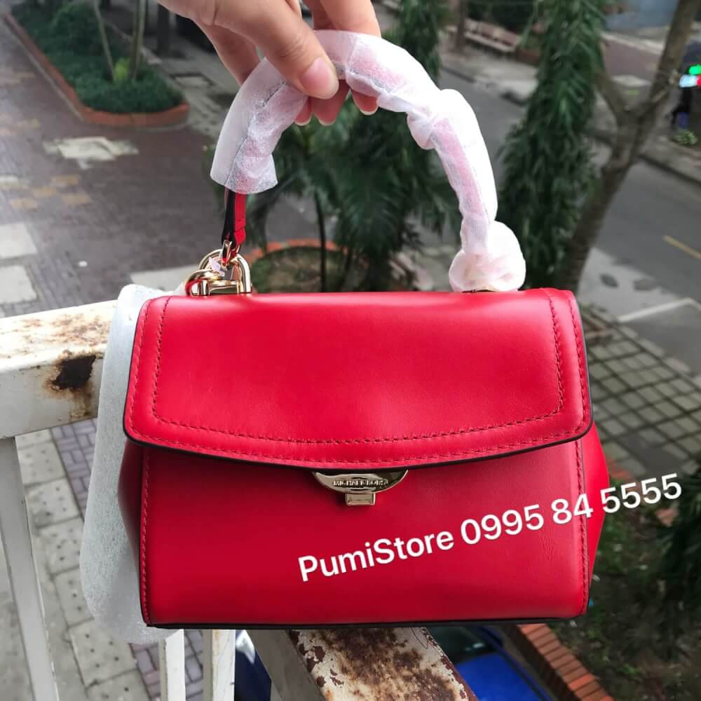 Túi xách Michael Kors Ava XS Bright Red (đỏ da mềm) - Pumi Store