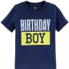 Carter's Birthday boy Jersey Tee Navy