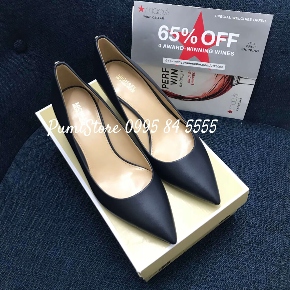 Giày Michael Kors Flex Kitten Pump Admiral Leather - Pumi Store