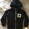 Ao khoac be trai lot long cuu Carters Front-Zip Hoodie black