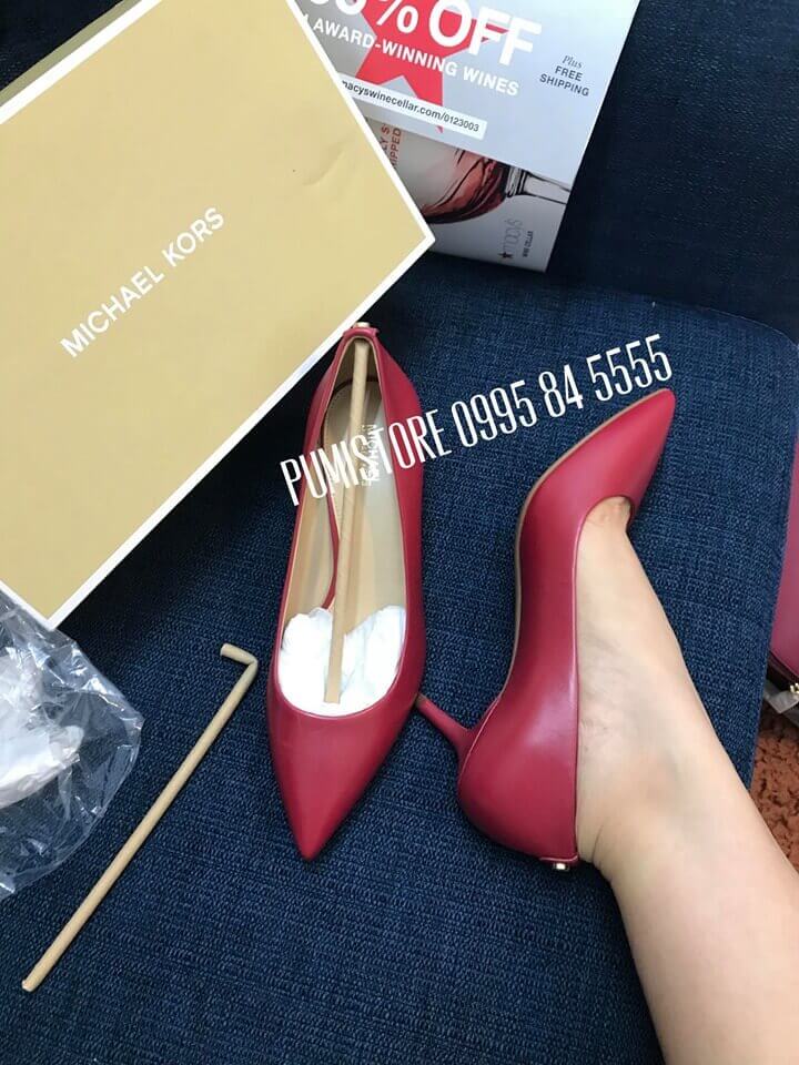 Giay Michael Kors cao got Flex Kitten Heel Scarlet
