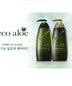 Set Dầu Gội + Xả Nha Đam Rosee Eco Aloe Hàn Quốc 760ml