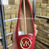 Giay Michael Kors Lillie Bright red khoa vang