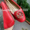 Giay Michael Kors Lillie Bright Red khoa vang