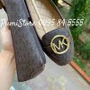 Giay Michael Kors Lillie Brown Logo