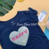 Ao phong Carter's be gai ngắn tay Sequin Heart Split Shoulder