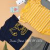 Set 3 Mon Be Trai Carter's Striped Cotton Navy Yellow