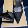 Giay Michael Kors Lorene Mid Pumps Black Leather