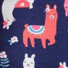 Set 4 đồ ngủ Carter's 100% Llama Snug Fit Cotton PJs Pink/Blue