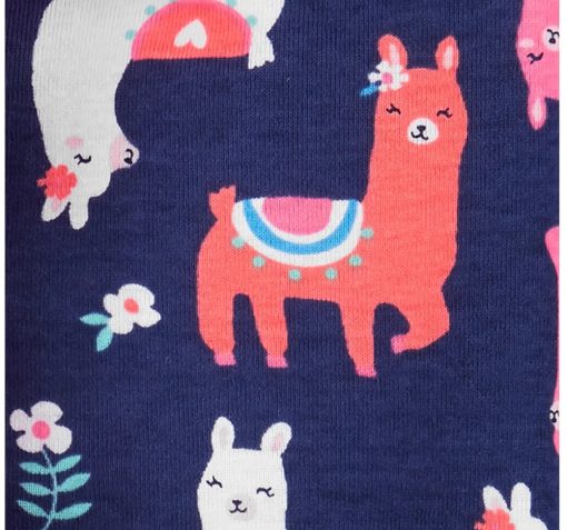Set 4 đồ ngủ Carter's 100% Llama Snug Fit Cotton PJs Pink/Blue