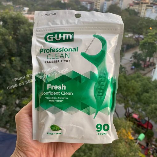 Tăm chỉ nha khoa Gum professional Clean 90 cây