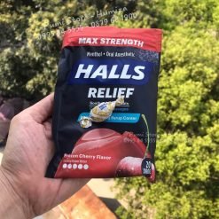 Kẹo Halls Relief Max Strength Frozen cherry