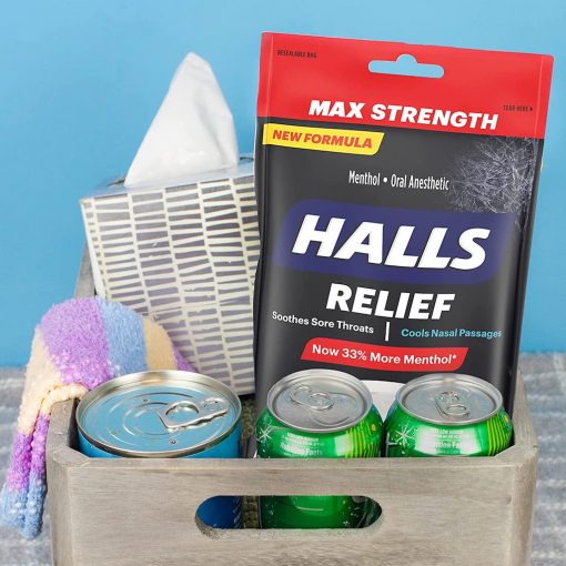 Halls Relief max strength menthol