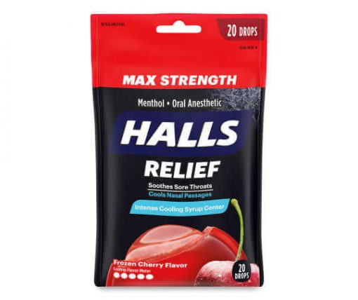 Halls relief Max strength fronzen cherry