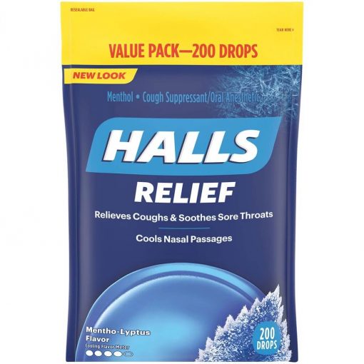 Halls Menthol Lyptus 200 drops