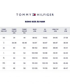 Tommy Hilfiger Size chart