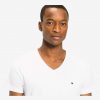 Áo Tommy Hilfiger cổ tim Men's flag V Neck tee