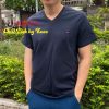 Áo thun cổ tim Tommy hilfiger Men's flag V Neck tee Xanh Navy