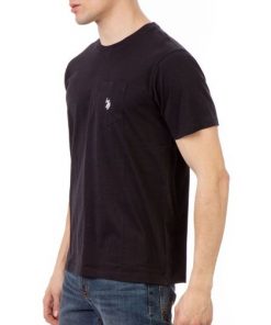 Áo thun cổ tròn U.S. Polo Assn. Men's Pocket T-Shirt, Màu Đen