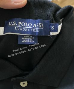 Áo U.S. Polo Assn. nam Interlock màu đen