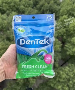 Tăm chỉ Dentek Fresh clean gói 75 chiếc