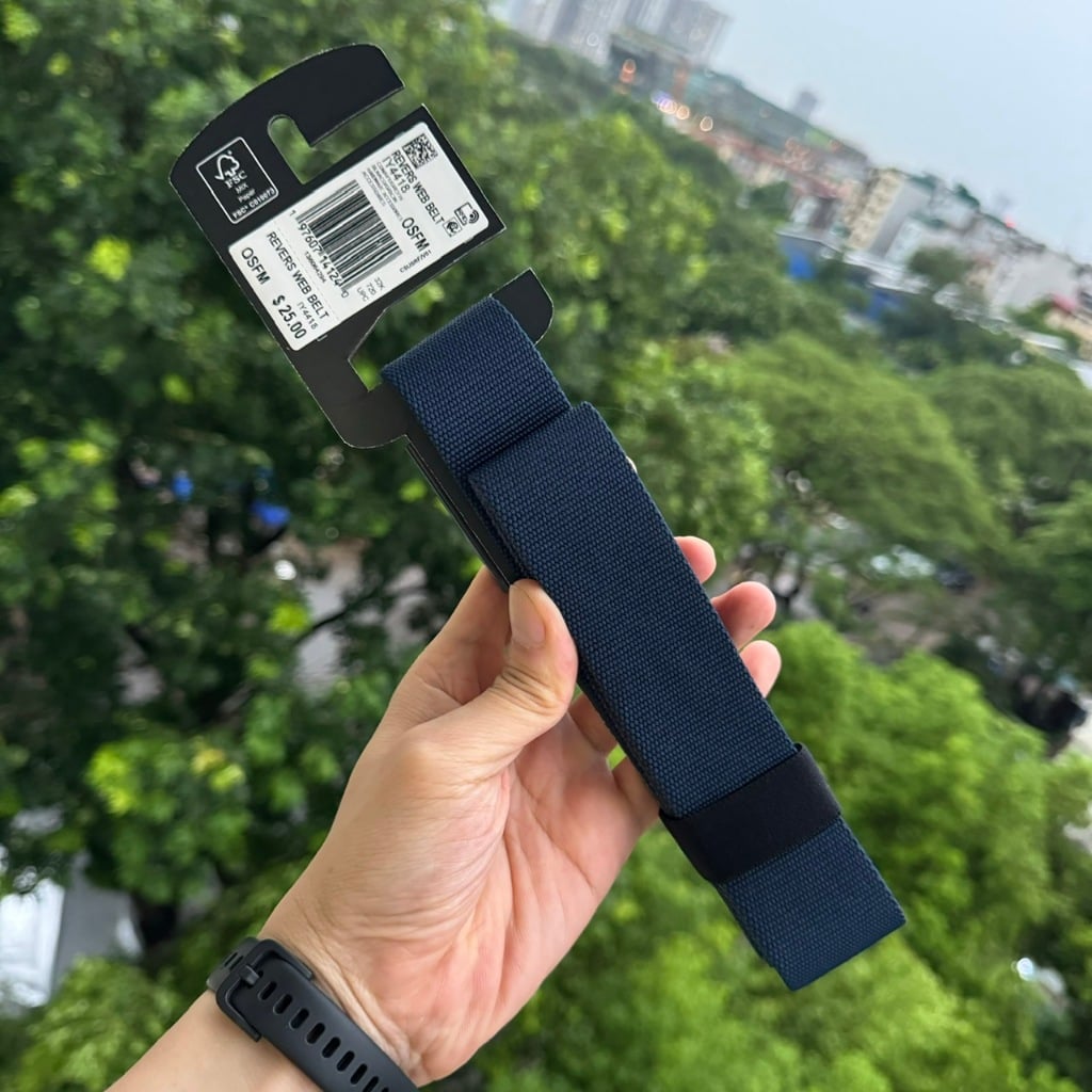 Thắt lưng Adidas golf nam hai mặt xanh navy/xám IY4418
