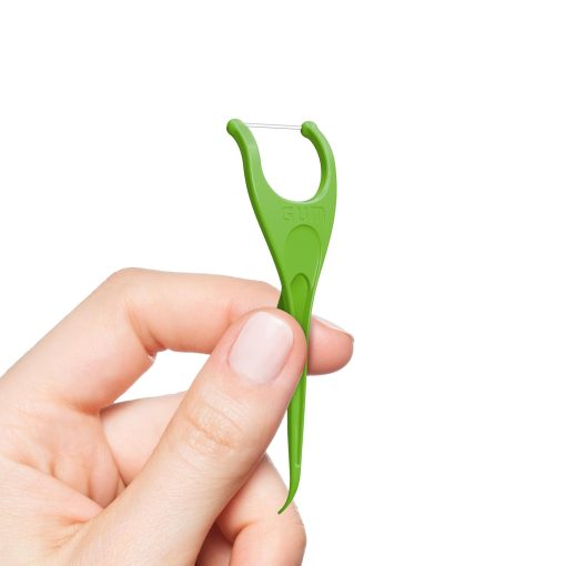 Tăm chỉ Gum Angled floss pick đầu nghiêng 90 độ