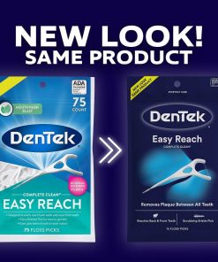 Tăm chỉ Dentek complete clean easy reach 75c
