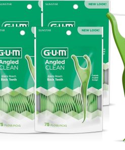 Tăm chỉ Gum Angled floss pick đầu nghiêng 90 độ
