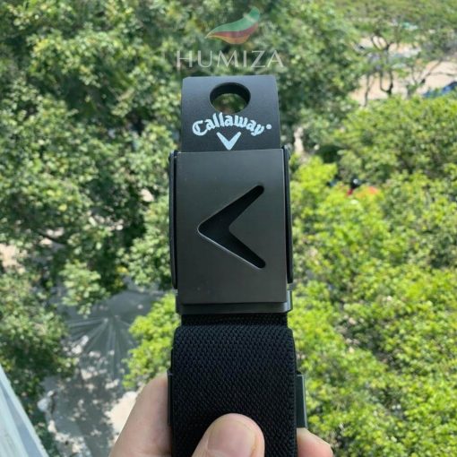 Thắt Lưng Golf Nam Callaway V-Logo Web – Đen