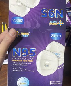 Khẩu trang Nanocare N95 có van thoáng khí, lọc bụi mịn PM2.5