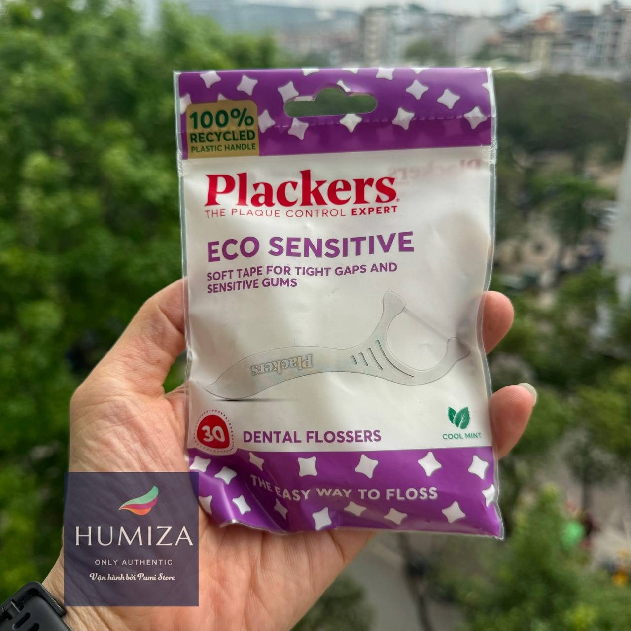 Tăm chỉ nha khoa Plackers eco sensitive gói 30 cây