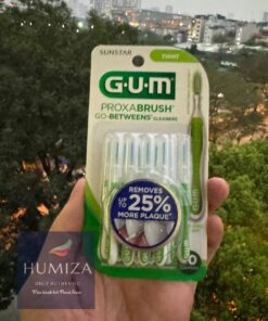Bàn chải kẽ răng đầu nhỏ, lông mềm GUM Proxabrush – hộp 10 chiếc