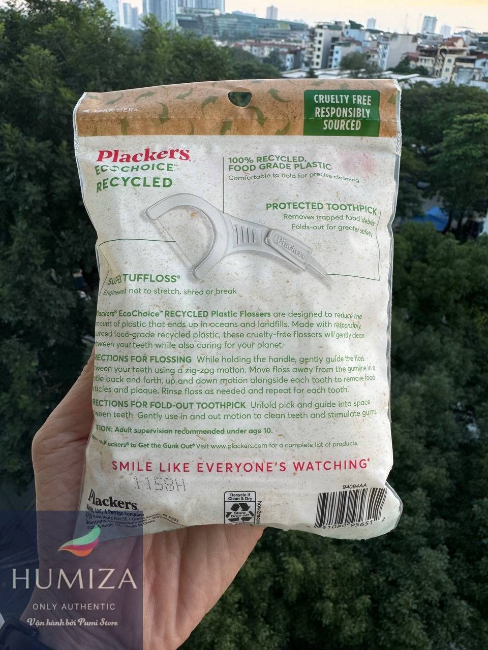 Tăm chỉ Plackers EcoChoice hương bạc hà gói 90 cây - Ảnh 2
