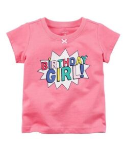 Áo Carter's Bé Gái ngắn tay Birthday Girl Tee