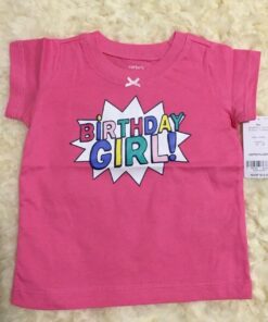 Áo Carter's Bé Gái ngắn tay Birthday Girl Tee
