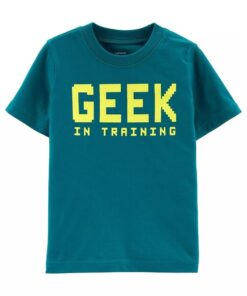 Áo Phông Carter's Bé trai Geek In Training Jersey Tee