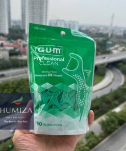 Tăm chỉ nha khoa GUM Professional Clean hương bạc hà, gói 90 cái