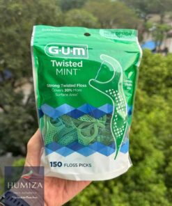 Tăm chỉ nha khoa Gum Twisted Mint Floss Picks