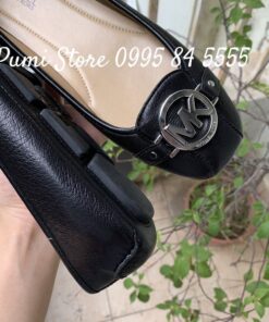 Giày Michael Kors Black tag bạc (đen khóa bạc)